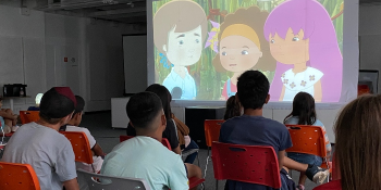 The UTEC headquarters in Rivera opened a movie theater with free children's shows
